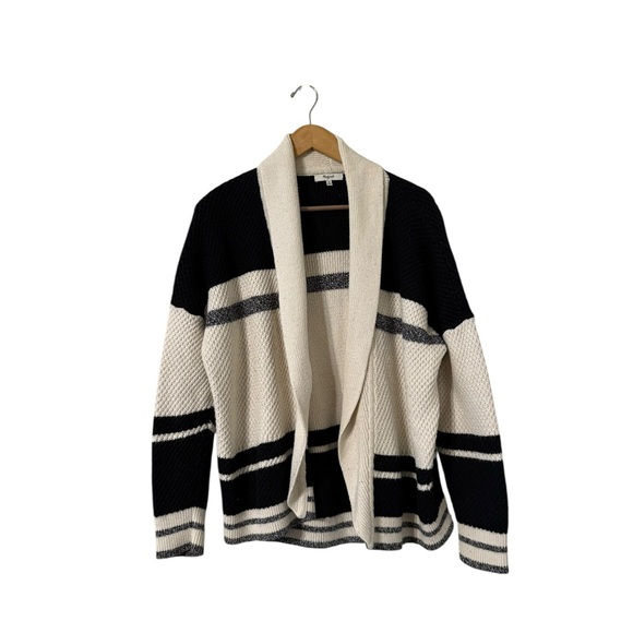 MADEWELL Cocoon Open Knit Striped Cardigan Sweater - Picture 5 of 6